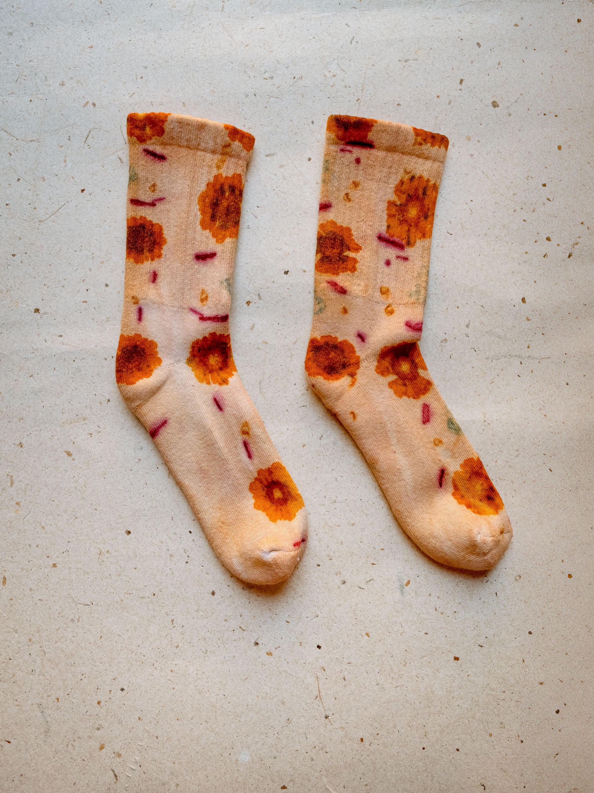 Calcetines Florales Cempasúchil