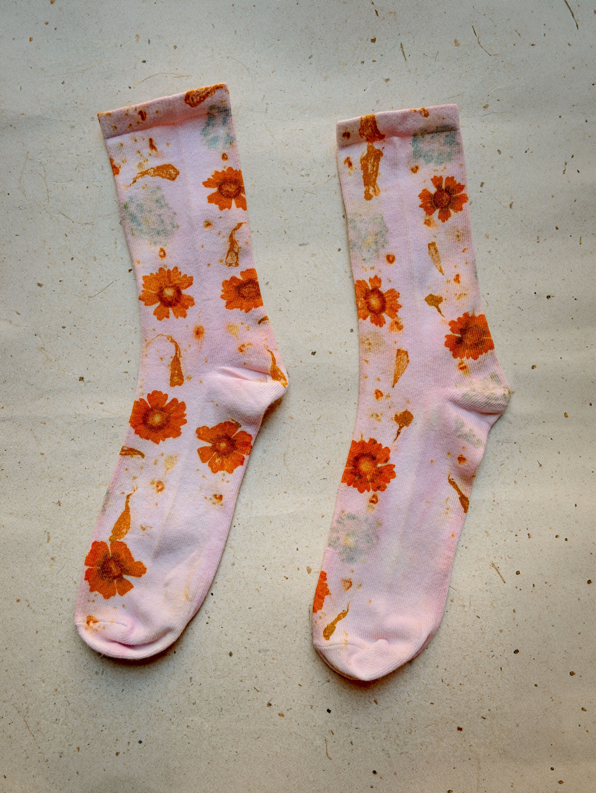 Calcetines Florales Palo de Brasil